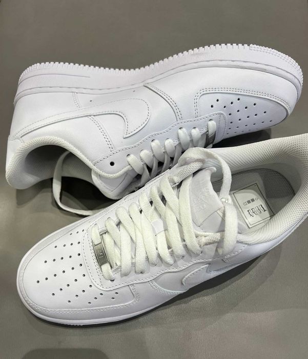 Buty Nike air force 1 cale biale NOWE meskie 43