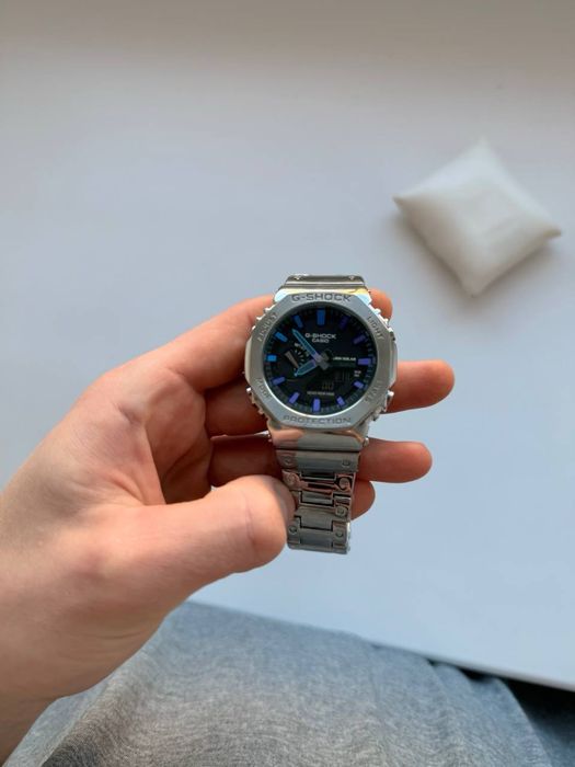 Наручний годинник Casio G-Shock (металевий корпус і браслет)