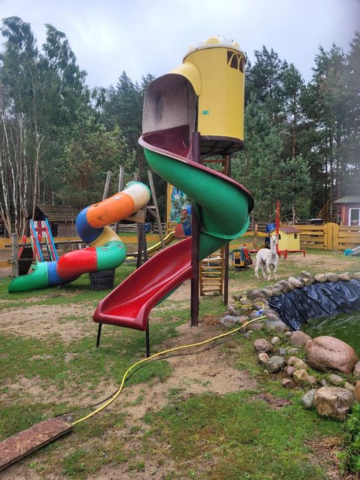 Zjezdzalnia kreta,krecona,ślimak.Duza