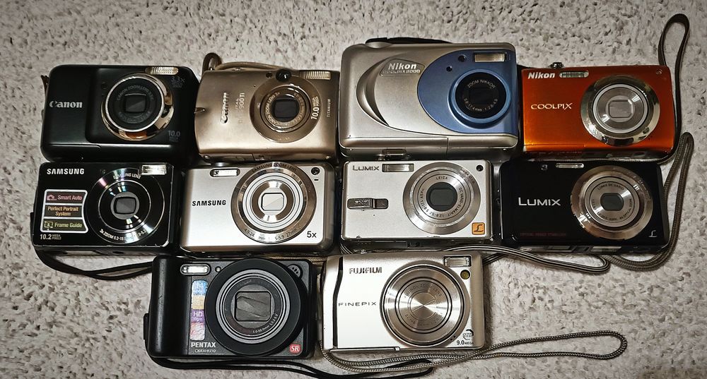 Лот цифровий фотоапарат Canon,Samsung,Pentax,Fujifilm,Lumix,Nikon