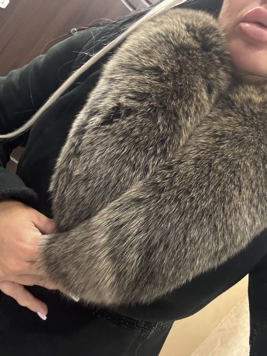 Дубленка  мех песец  натуральная