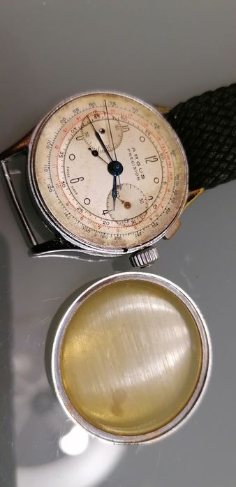 Relógio antigo cronografo Argus anos 40 para restauro