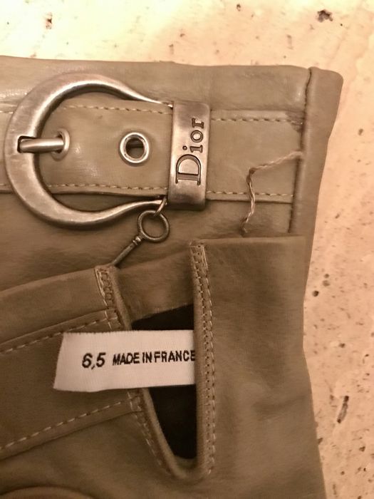 Кожаные перчатки «Christian Dior», оригинал.