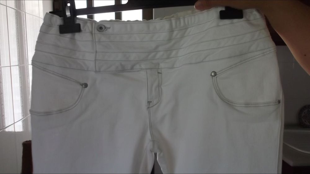 Calças Brancas Bershka XL