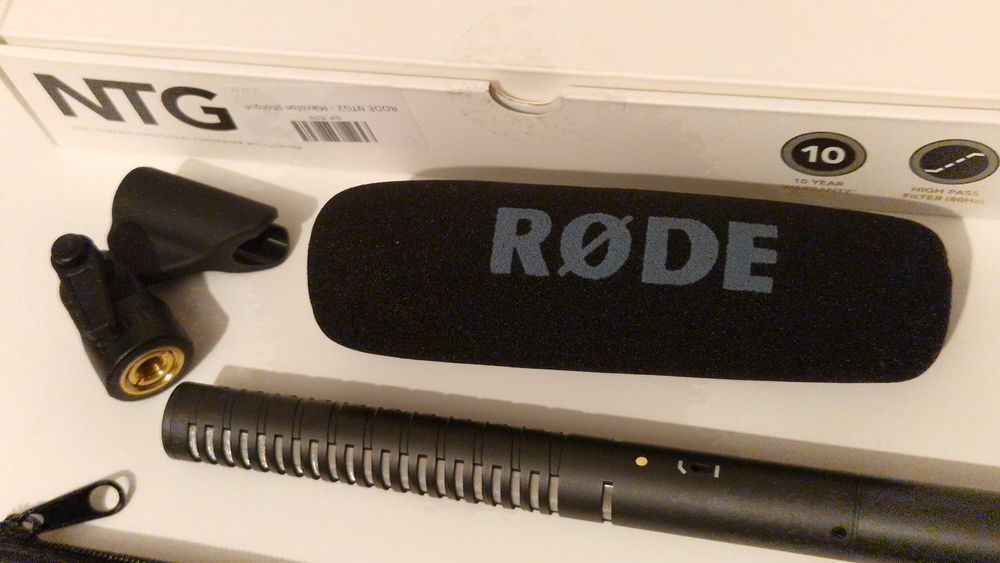 Rode NTG2 - mikrofon kierunkowy, pełen komplet, stan idealny