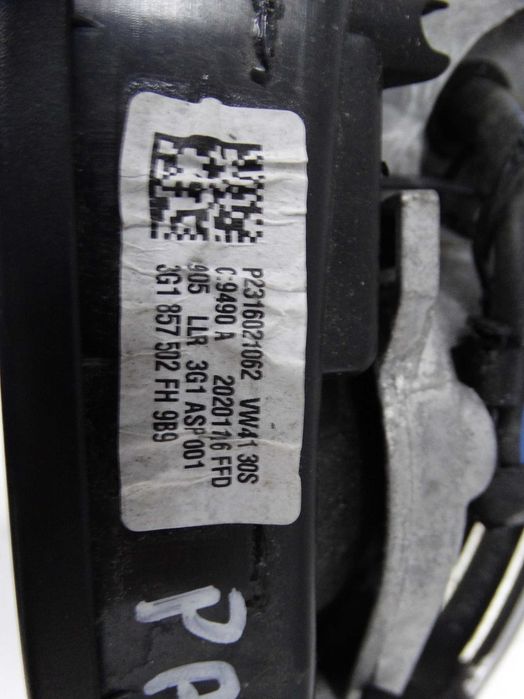 lusterko prawe vw passat b8 13+2 pin kamera 3g185.7502