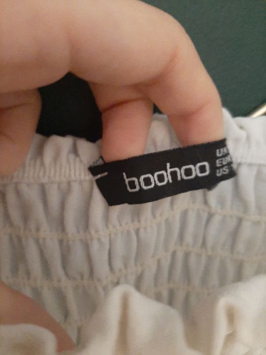 Biała bluzka boohoo