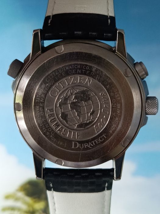 Tytanowy Citizen Promaster Pilot PMD-59 Eco drive radio controlled JDM