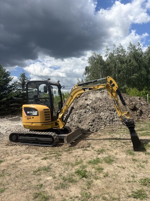 Minikoparka koparka Gąsienicowa caterpillar Cat 302.7D Obrysówka 2.8Tony 2016r Kubota KX027-4 stan idelany jak nowa yanmar jcb takeuchi