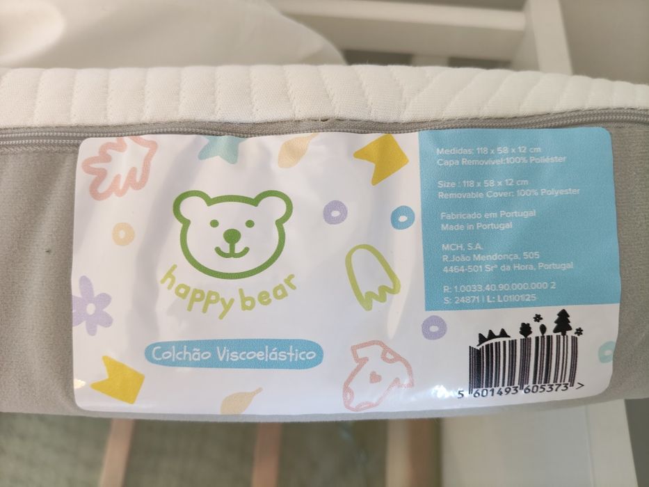 Conjunto Berço IKEA Sundvik + Colchão + Protetor + Lençóis + Capas Edredão