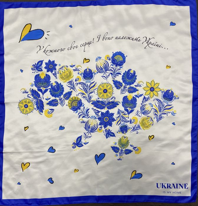 Хустинки штучний шовк патріотичні