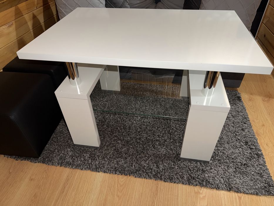 Ława stolik kawowy ze szklaną półką!