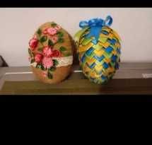 ozdobne jajka dekoracyjne ze styropianu