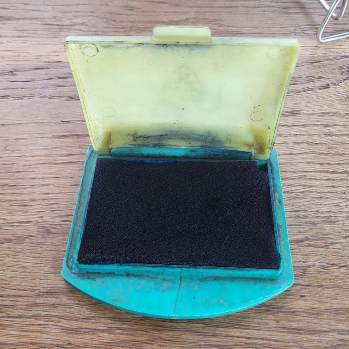 Stara poduszka do pieczątek PRL ⁷⁸