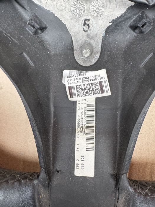 Кермо руль Mercedes W207 w212 AMG лепестки airbag подушка