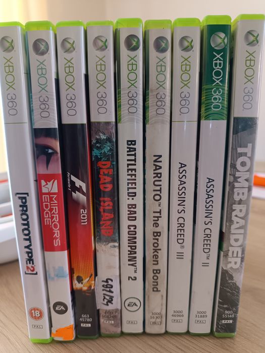 Gry Xbox 360 komplet 9 gier Naruto Assassin Prototype