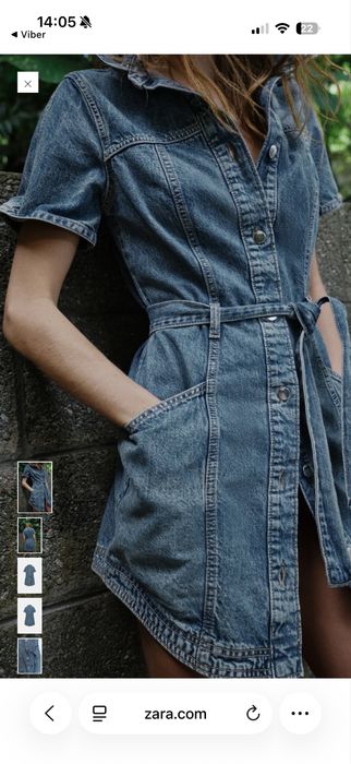 Джинсовий сарафан Zara розмір С