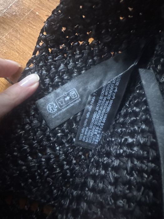 Плетена сумка з рафіі Massimo Dutti