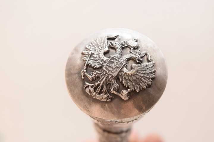 SREBRNA LASKA - dwa orły carskie - SREBRO ROSJA