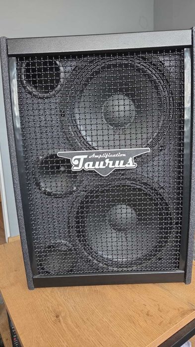 Kolumna basowa Taurus TS-210N + kakus cover, 1000 W peak, 100dB, 19 kg, głośniki Sica