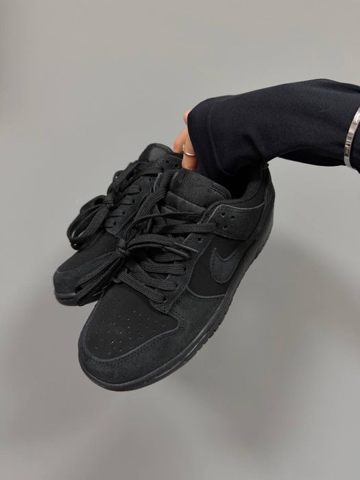 36-45 р кросівки NIKE SB DUNK NUBUCK Full BLACK