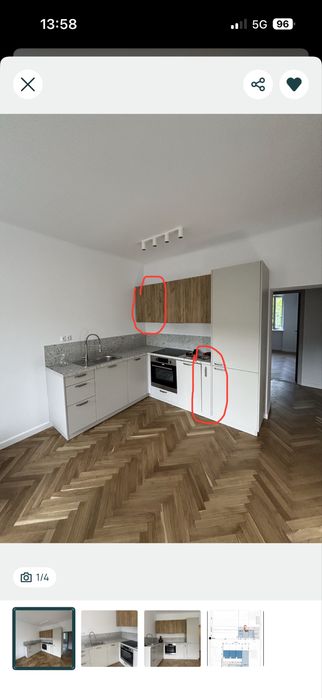 Meble kuchenne agata meble qubik, 1 szafka wisząca szer 60 wys 72, glebokosc 32 i 1 szafka wąskie cargo