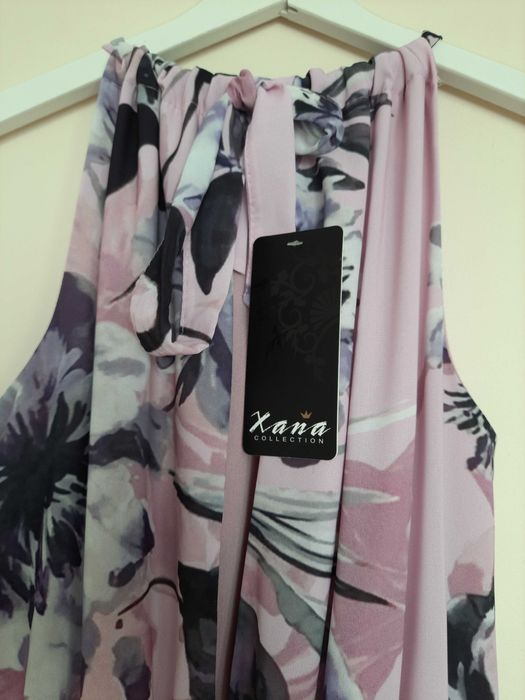 Nowa sukienka długa w kwiaty