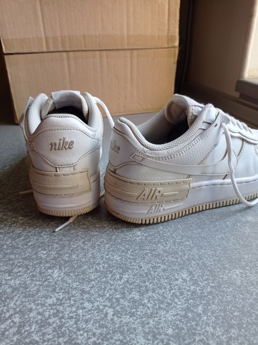Кросівки шкіряні Nike Air Force 1 Shadow White -38.5р