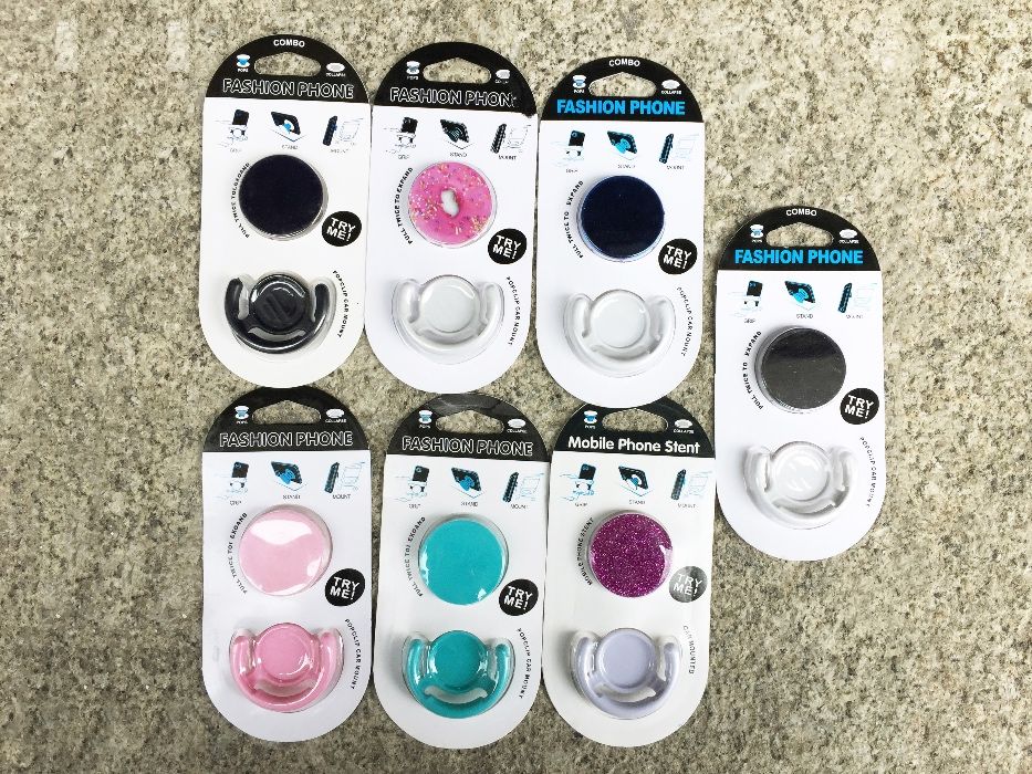PopSocket com suporte incluído - Várias Cores - NOVOS/SELADOS