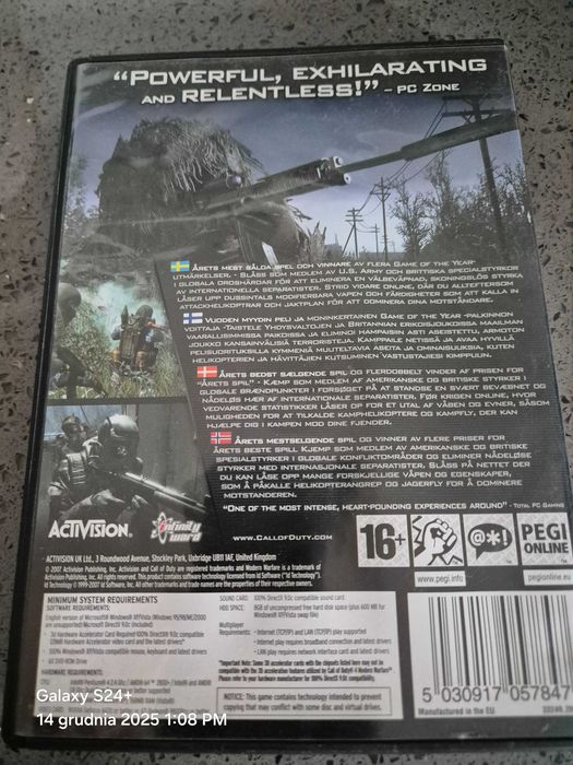 Gra PC Call of duty 4modern warfare