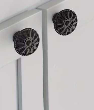 czarne gałki do mebli, szafek - nowe