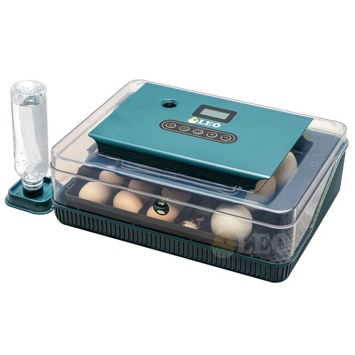 AUTOMATYCZNY inkubator na 25 jaj KLUJNIK wylęgarka na jaja KURZE KACZE GĘSIE PRZEPIÓRCZE z butelką