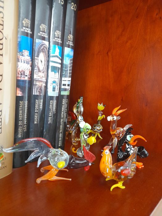 Animais em vidro soprado