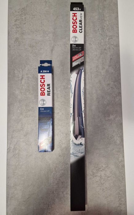 Escovas Bosch ClearView 453V + Bosch Rear A250H (Novas a estrear)