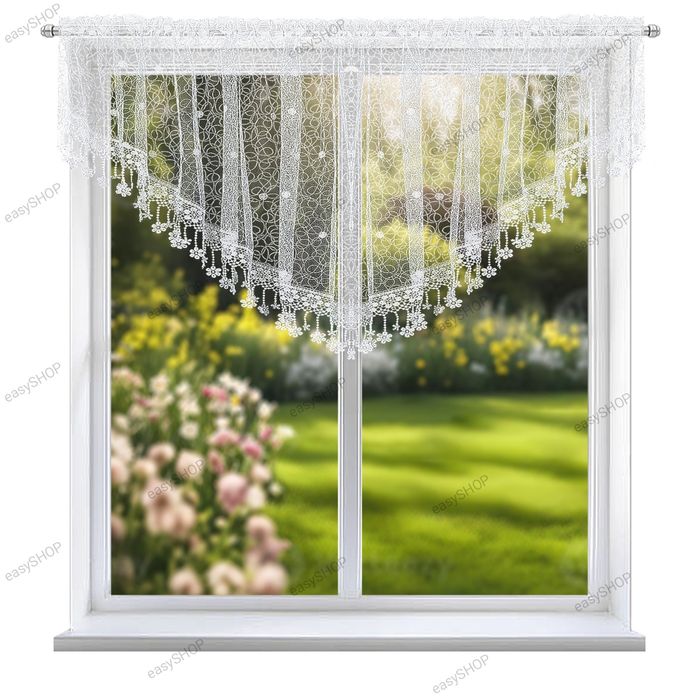 ‼️ PROMOCJA ‼️ Firana 80x200 z haftowanej markizety