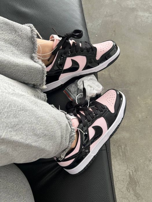 Nike Dunk Low Black Pink жіночі кросівки найк сб данк