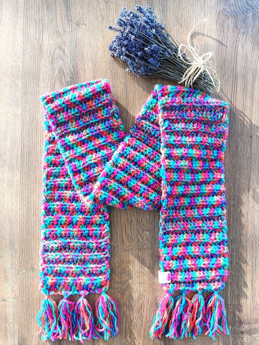 Mitenki / rękawiczki na szydełku