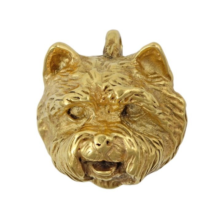 West Highland White Terrier naszyjnik pozłocony Art-Dog