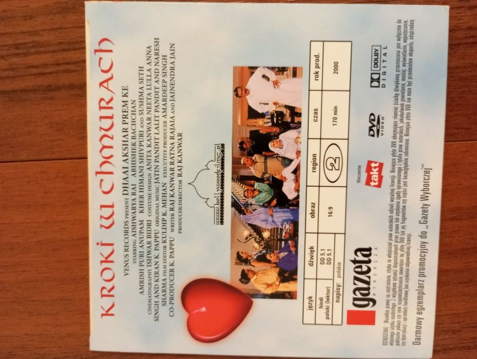 "Kroki w chmurach", film DVD, stan bdb