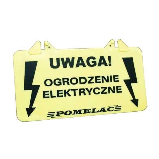 10x Tabliczka ostrzegawcza do pastucha (ogrodzenie elektryczne)