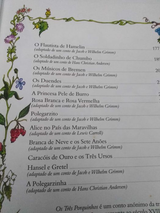 Livro de 26 contos de Encantar - Clássicos Infantis.