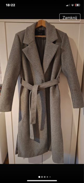 Płaszcz szary Sinsay