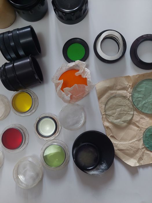 Лот с обьективом индустар и фотоаппаратом