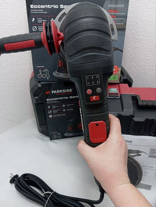 Ексцентрикова шліфувальна машина parkside PPEXS 750 A1, шліфмашинка