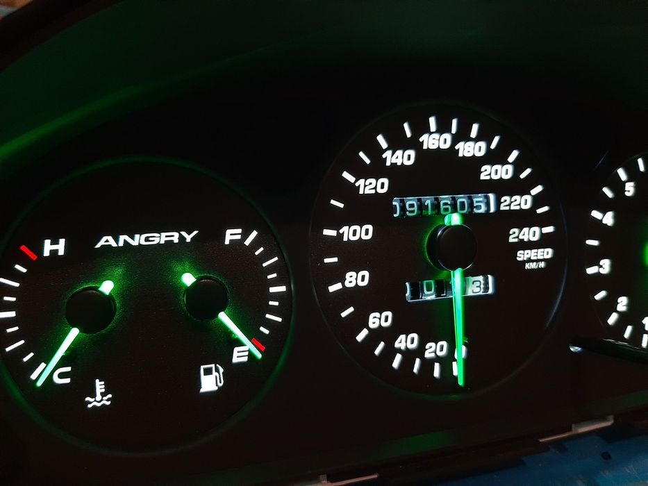 Пересвет приборной панели