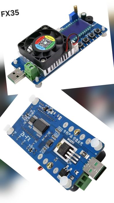 (НОВЫЙ) Электронная USB нагрузка FX35 KZ35 5A 35W Нагрузочный резистор