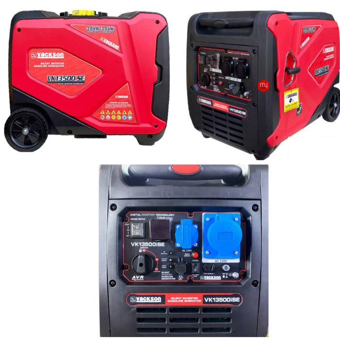 Генератор інверторний, Vackson VK13500iSE, бензин, 3.8kw, електр старт