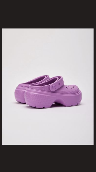 CROCS/Сабо/клоги/КРОКСИ (unisex Stomp Clog 39-40) Бузкові