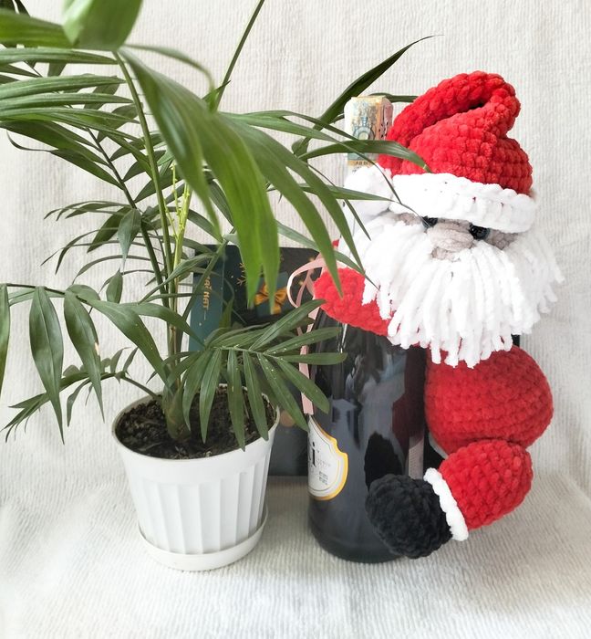 Мягкая игрушка. Санта Клаус. Новогодний мягкий подарок.