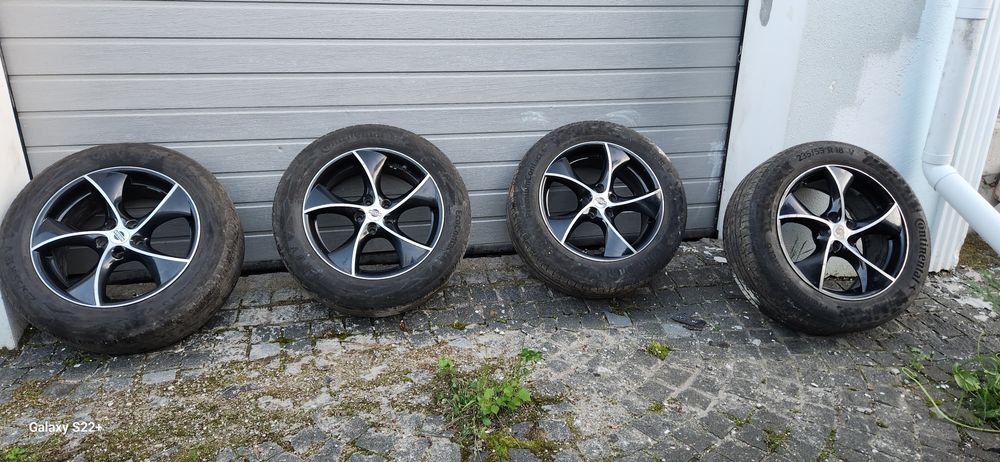 Продам титанові диски + шини, R18, розболтовка  5*114.3
